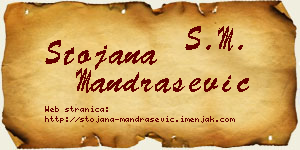 Stojana Mandrašević vizit kartica